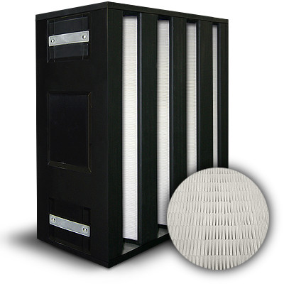 BlackBOX 4 V-Cell ASHRAE 65% MERV 11/M6 Plastic Frame Box Filter Gasket Air Entry/Exit (Both Sides) 20x24x12