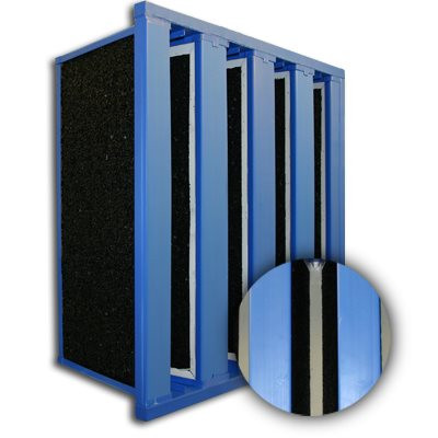 SureSorb Bonded Carbon Panel V-Cell  with Header 12x24x12