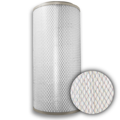 13"- 18" O.D x  26" H Spiral-Flo 80/20 Polyester/Cellulose Cylindrical for GDX & GDS w/Stainless Liner / Galvanized End Cap