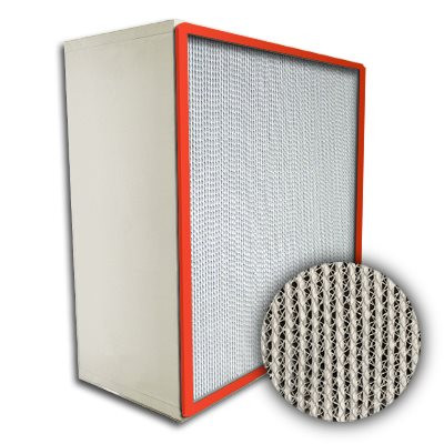 Puracel HEPA Hi-Temp Stainless Steel Frame Box Filter with Gasket Up Stream 99.999% 12x24x12