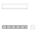 Aire-Loc Diffuser Section for Double Flat Bank Housing 1/2 High 5-1/2 Wide