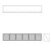 Aire-Loc Diffuser Section for Double Flat Bank Housing 1 High 6 Wide