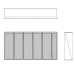 Aire-Loc Diffuser Section for Double Flat Bank Housing 3 High 5-1/2 Wide