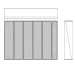 Aire-Loc Diffuser Section for Flat Bank Housing 4 High 5-1/2 Wide