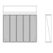 Aire-Loc Diffuser Section for Double Flat Bank Housing 4 High 5 Wide