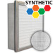 SuperFlo Max Synthetic ASHRAE 65% (MERV 11/12) Metal Cell Single Header Mini Pleat Filter 24x24x6